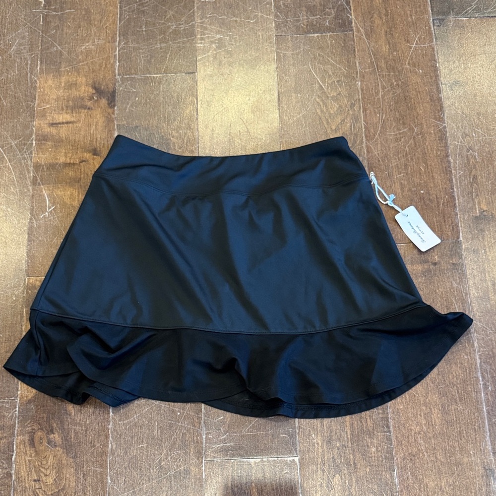 Tommy Bahama Elegant Black Ruffle Skort